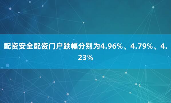 配资安全配资门户跌幅分别为4.96%、4.79%、4.23%